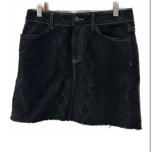 Zara size small mini skirt snake print